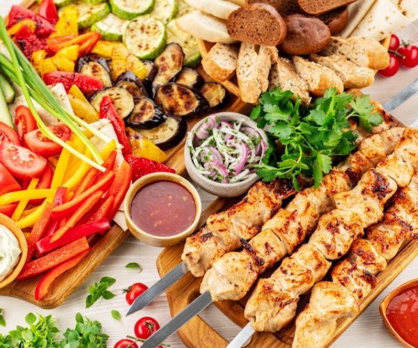 Набор с шашлыком из курицы в апельсиновом маринаде 460 г