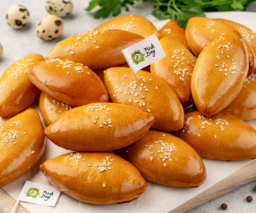 Мини-пирожки с капустой и яйцом 35 шт.