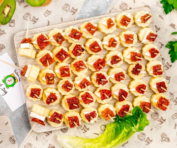 Канапе «Сырные бочонки» 75 шт.