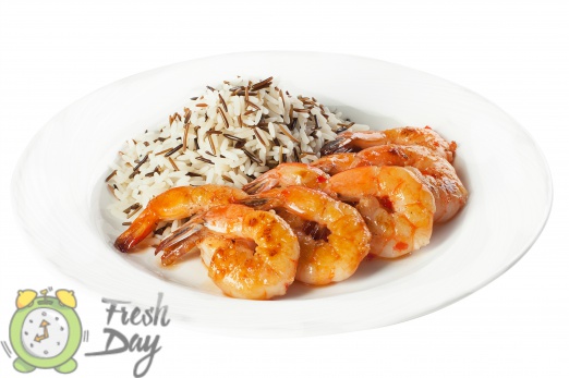 картинка Креветки по-тайски с диким рисом от Fresh Day