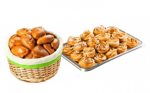 картинка Пирожки со сладкими начинками, завитушки с яблоком 40 шт. от Fresh Day
